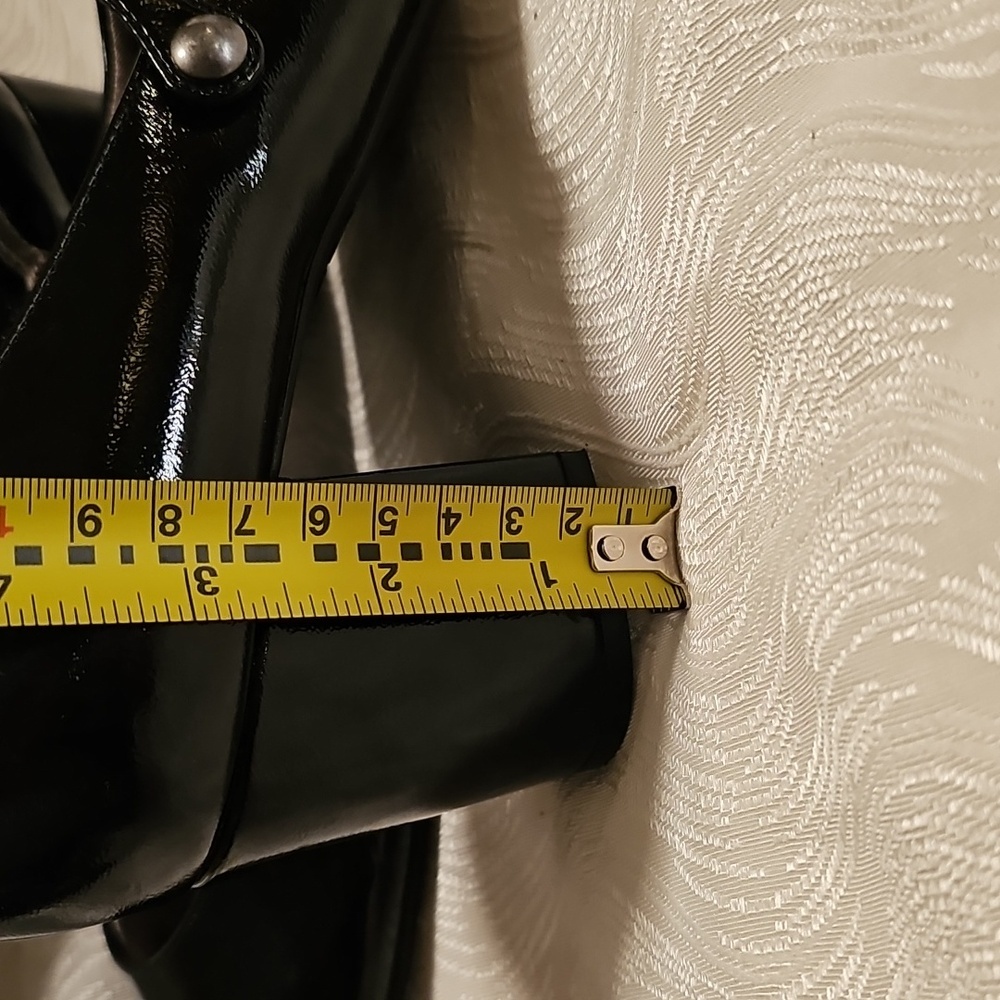 Life Stride classic black patton leather Mary Jane heels womans size 8.5 - Picture 7 of 11